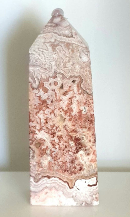 MEXICAN CRAZY LACE AGATE TOWER 69.43G